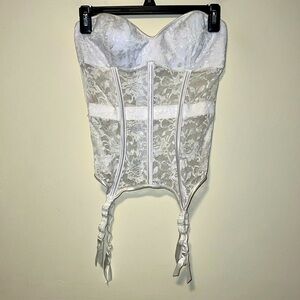 Vintage Coquette Cottagecore Victorian Shaping Retro Pin Up Corset Garter sz S